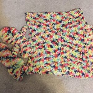 Matching scarf and gloves from Anthro